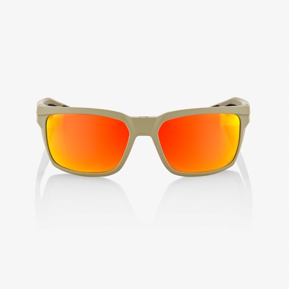 100 Brille Daze, matt sand mit Glas Hiper Red Multilayer