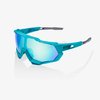 100% Brille Speedtrap, blau Topas Sagan LTD mit Glas: chrom rot