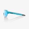 100% Brille S2, blau Topas Sagan LTD mit Glas: Multilayer Mirror