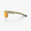 100% Brille Daze, matt sand mit Glas: Hiper Red Multilayer Mirror