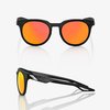 100% Brille Campo, matt schwarz mit Glas: Hiper Red Multilayer Mirror