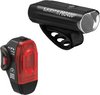 Lezyne Lampen-Set Hecto Drive Pro 400+ StVZO + KTV Drive StVZO, LED, schwarz