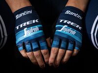 Santini Handschuh Santini Trek-Segafredo Team Women L Blue